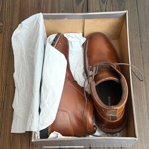 Crown Vintage Brown Leather Chukka Boots for Men